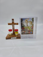 Standing Crucifix with Holy Oil and Holy Water