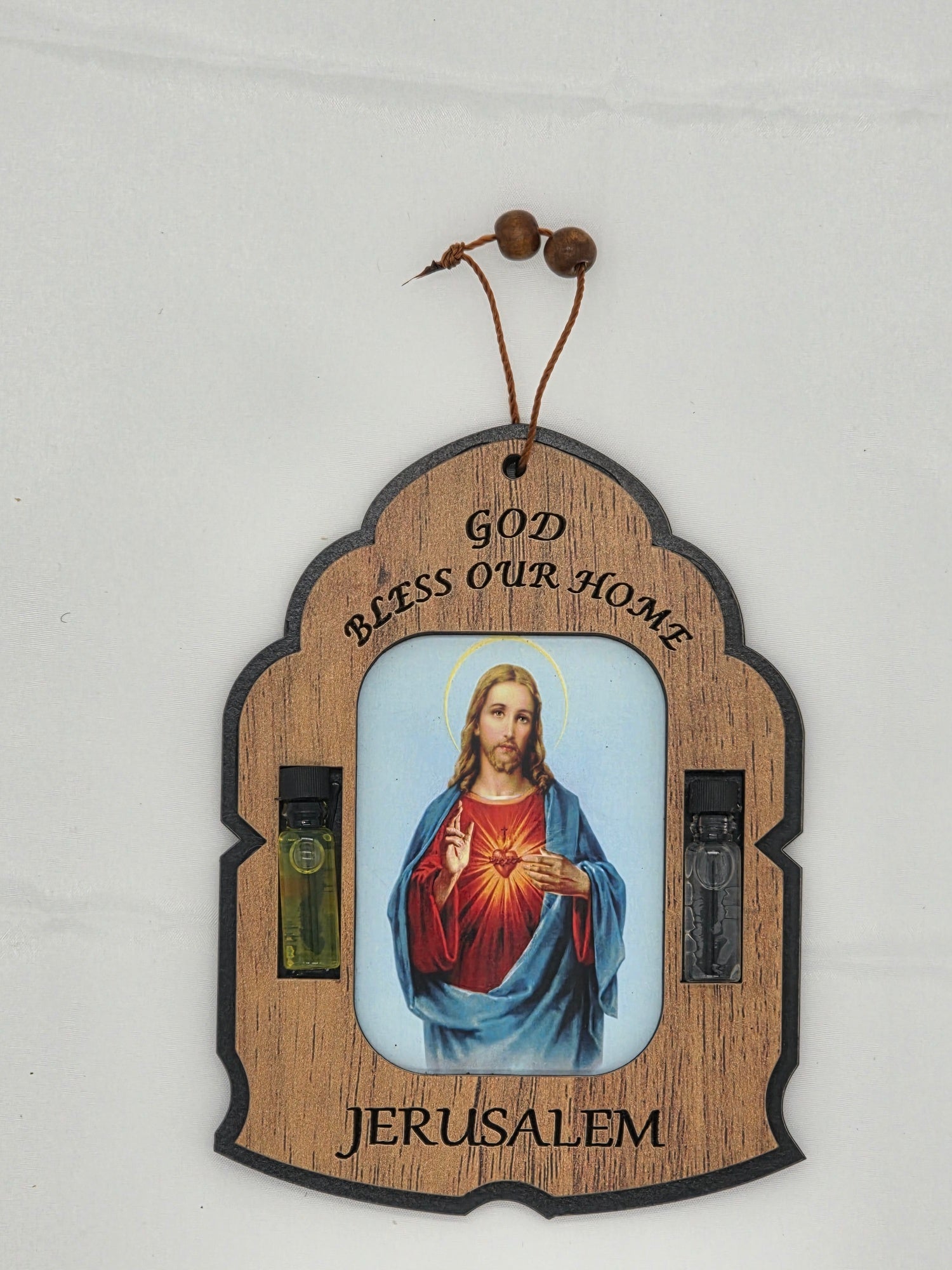 Hanging Sacred Heart Jesus Plaque