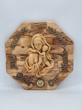 Our Lady and Baby Jesus Plaque Medium