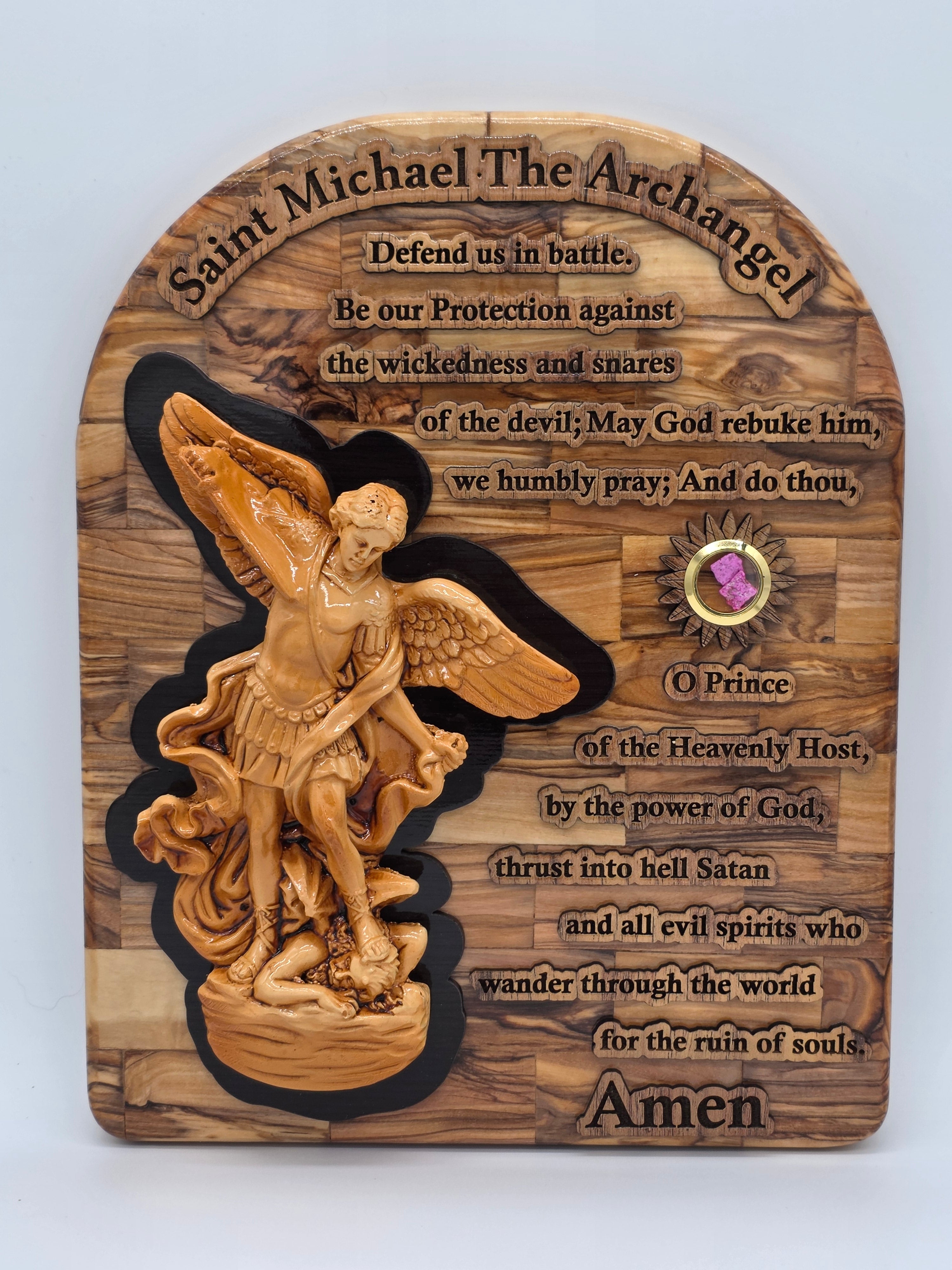 St Michael The Archangel Prayer Plaque