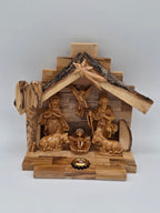 Handmade Olive wood Nativity Set Medium