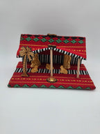 Handmade Nativity Scene made from traditional Palestinian Fabric