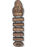 Hail Mary Prayer Hanging Plaque