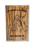 Engraved Holy Family Plaque