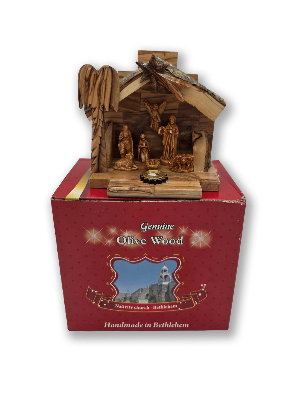 Handmade Olive wood Nativity Set Small