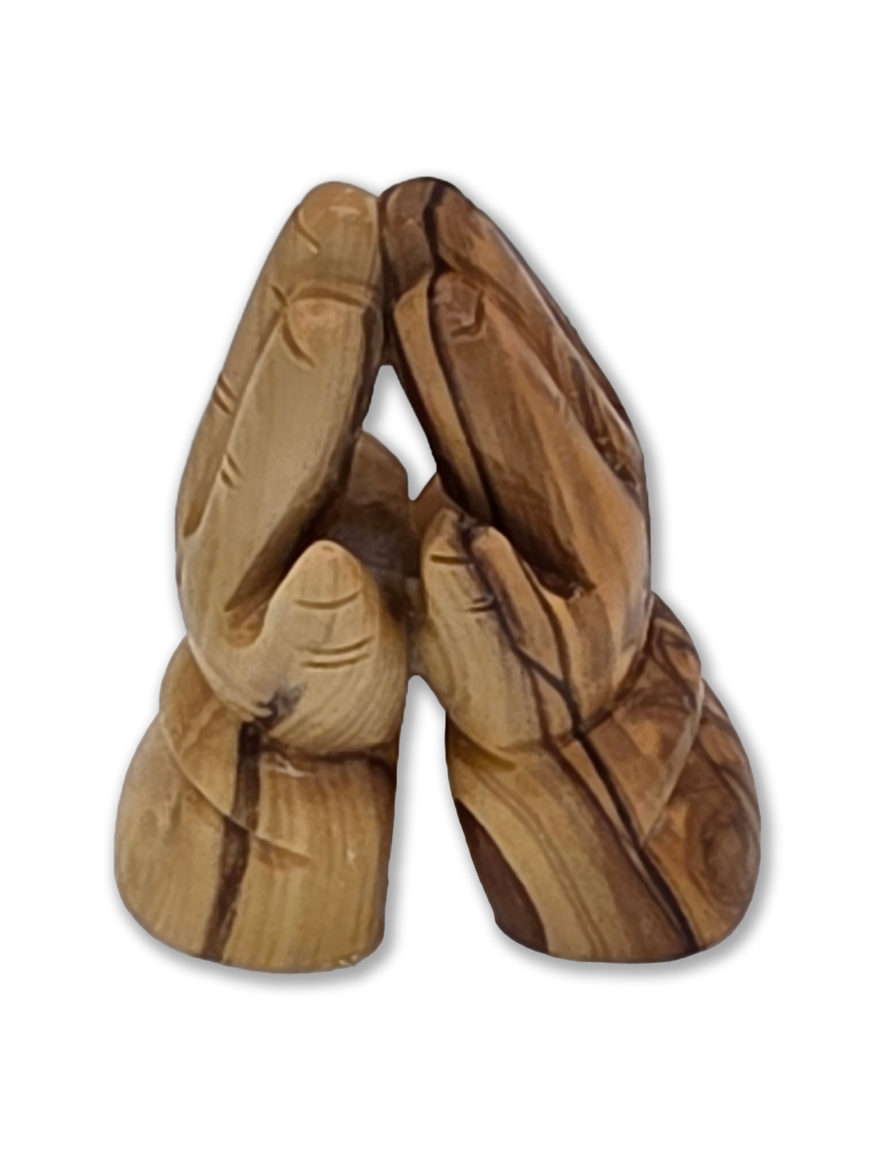 Hand Carved Olive Wood Praying Hands
