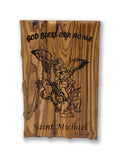 Engraved St Michael the Archangel Plaque