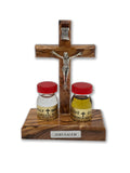 Standing Crucifix with Holy Oil and Holy Water